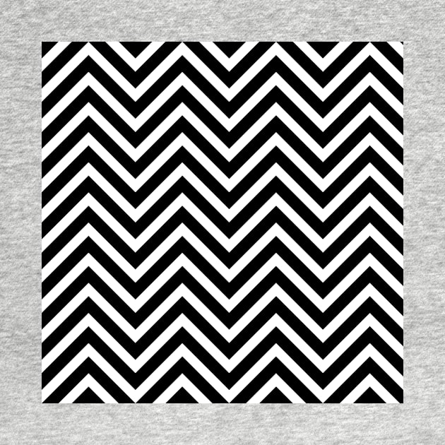 Black and White Chevron Pattern by 2CreativeNomads